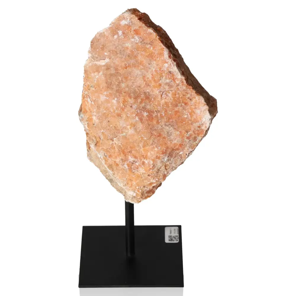 Orchid Calcite on Metal Stand 001711
