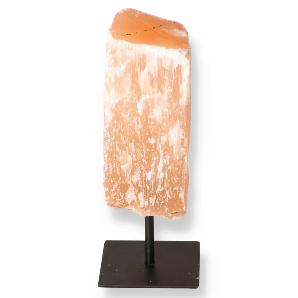 Selenite on Metal Stand 026741