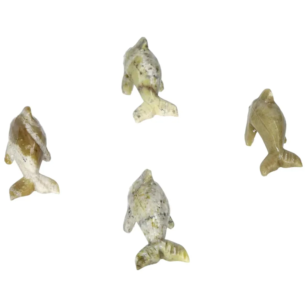 Carved Serpentinite Dolphin 571197 - Image 14