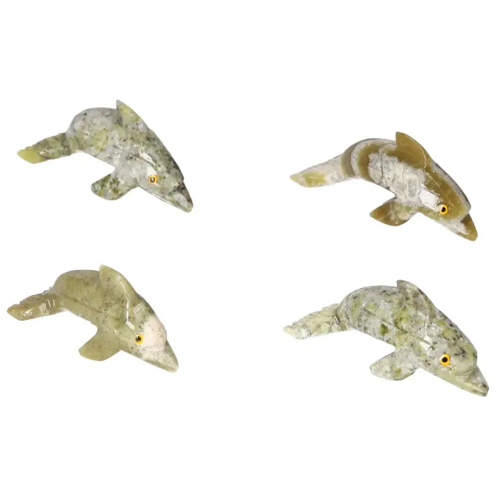 Carved Serpentinite Dolphin 571197 - Image 2
