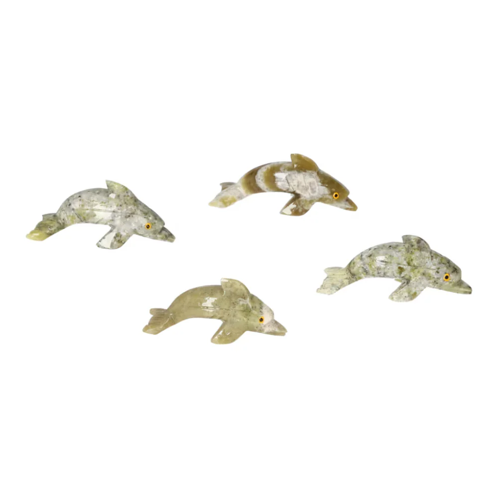 Carved Serpentinite Dolphin 571197 - Image 9
