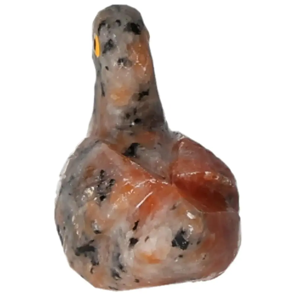 Carved Orchid Calcite Duck 571630 - Image 6