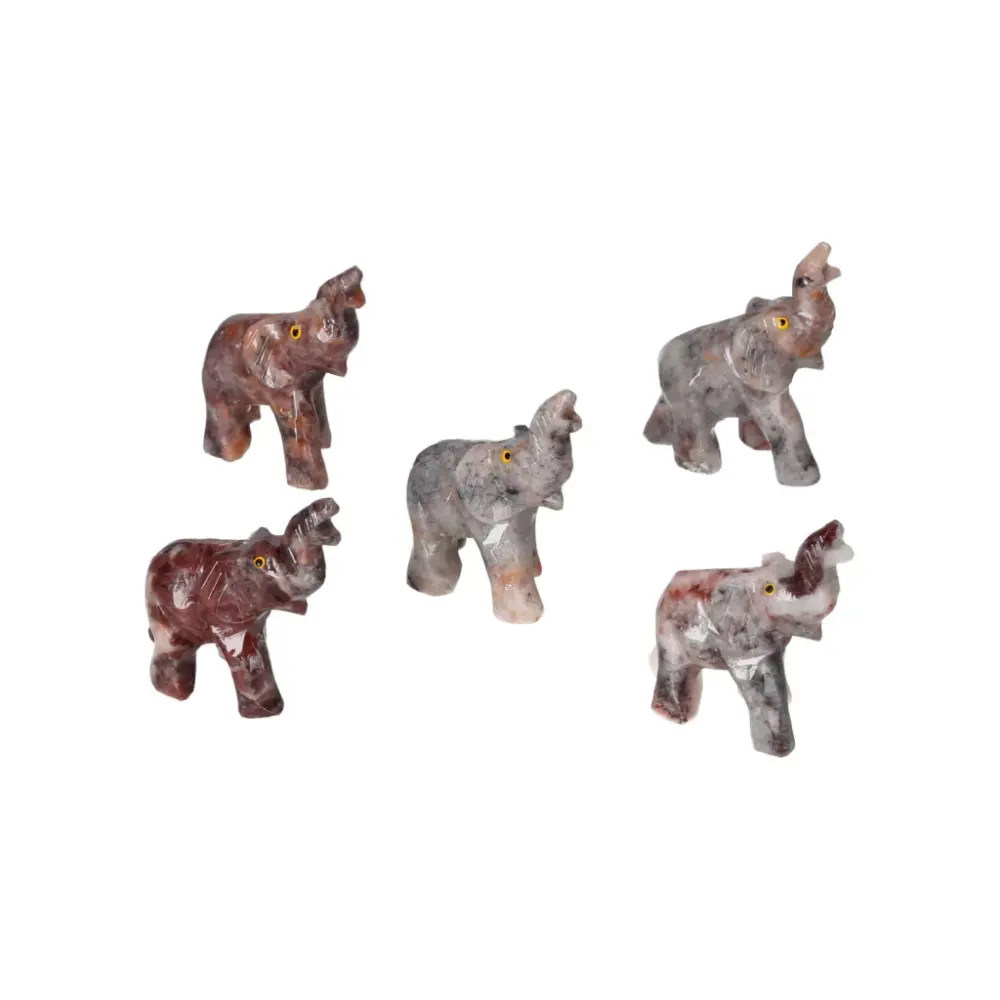 Carved Moon Marble Elephant 571234