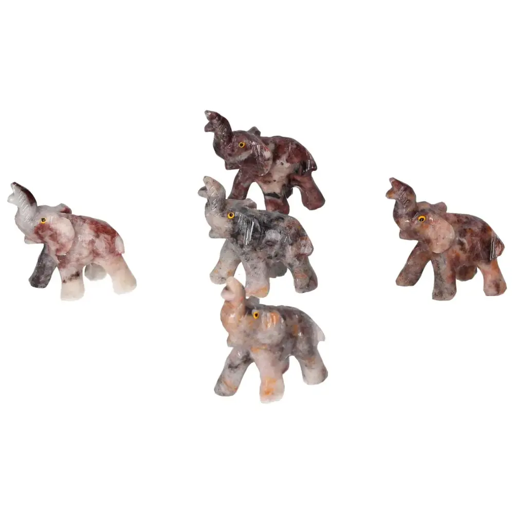 Carved Moon Marble Elephant 571234 - Image 5