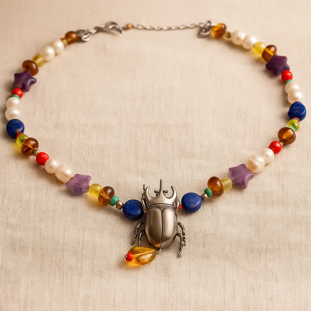 Fire and Light Beetle Necklace 609661 P30 - Image 4