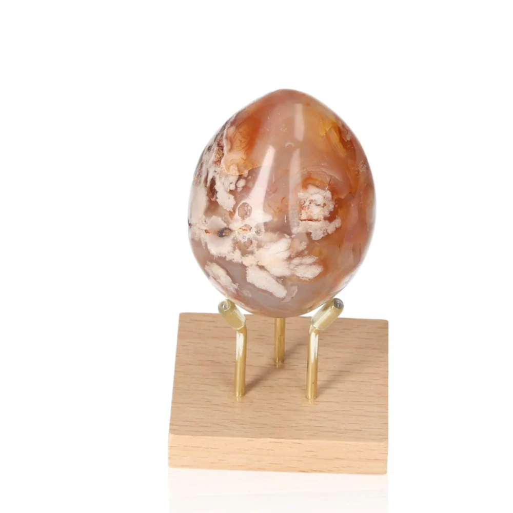 Flower Agate Egg 065412 - Image 3