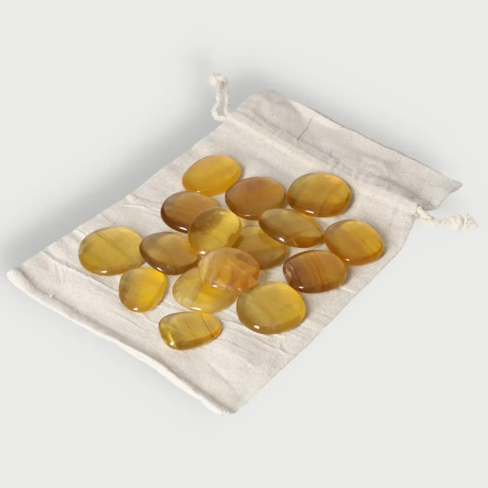 Fluorite Palm Stone 080316 - Image 2