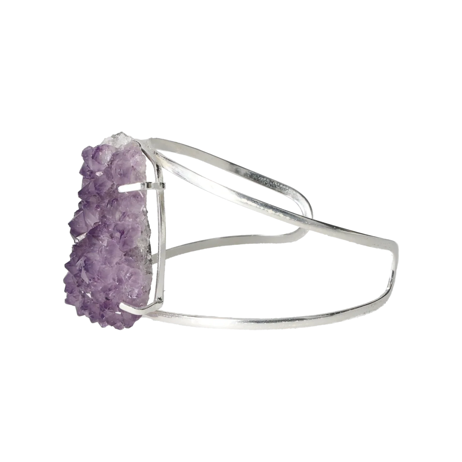 Amethyst Druse Sterling Silver Bracelet 40000050 - Image 2