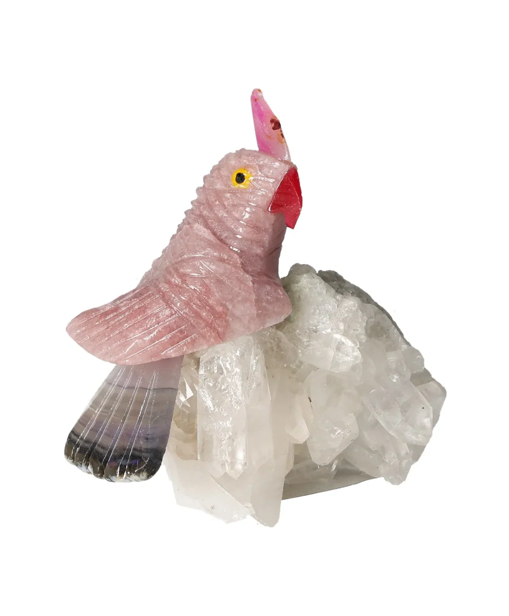 Hematoide Parrot On Quartz 636605