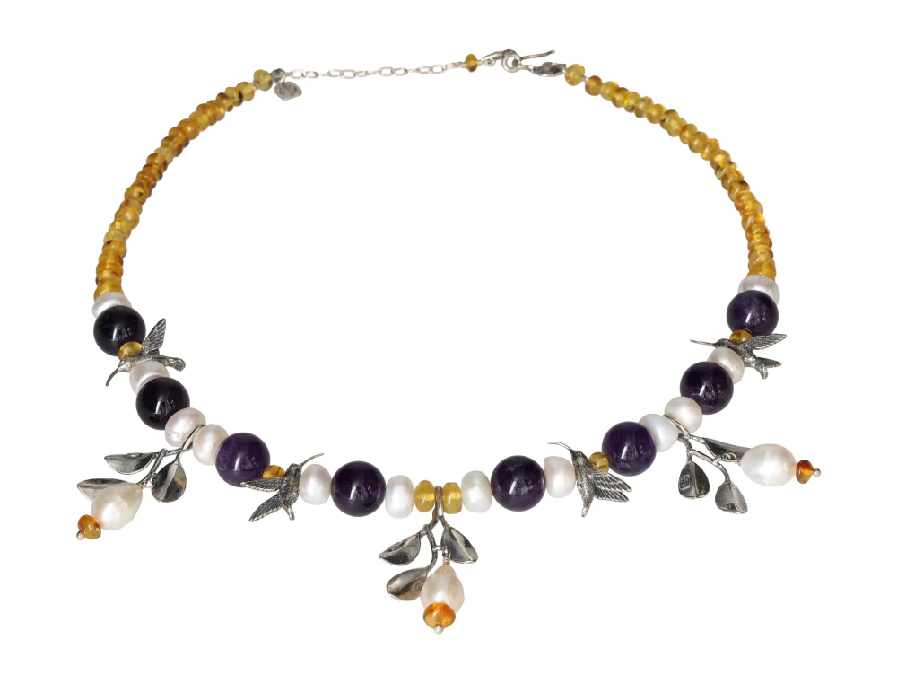 Hummingbirds and Mangroves Necklace – 50 CM An Homage to Nature's Harmony 609654 P30 - Image 2