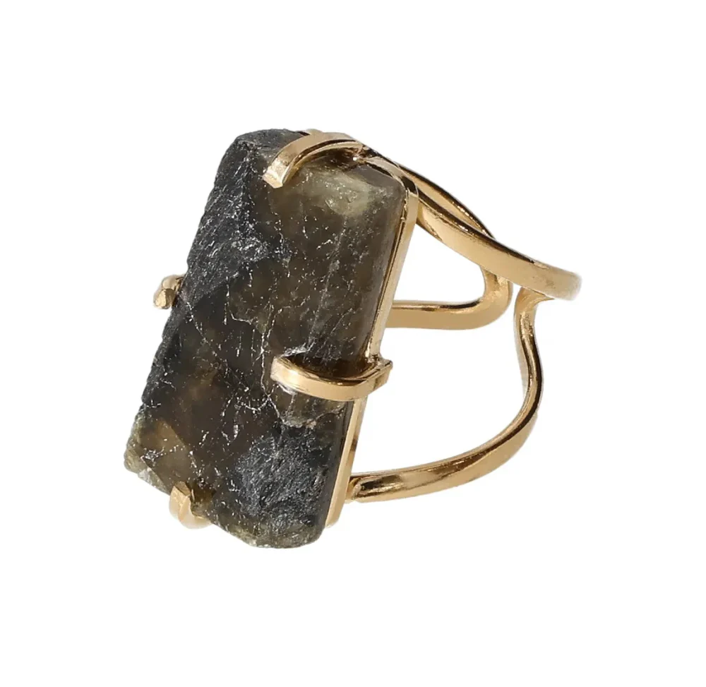Labradorite Arc Ring Gold 620208 - Image 3