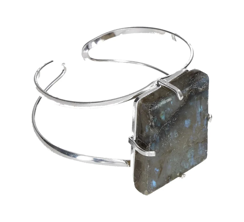 Labradorite Wire Bracelet Silver 622974 - Image 2