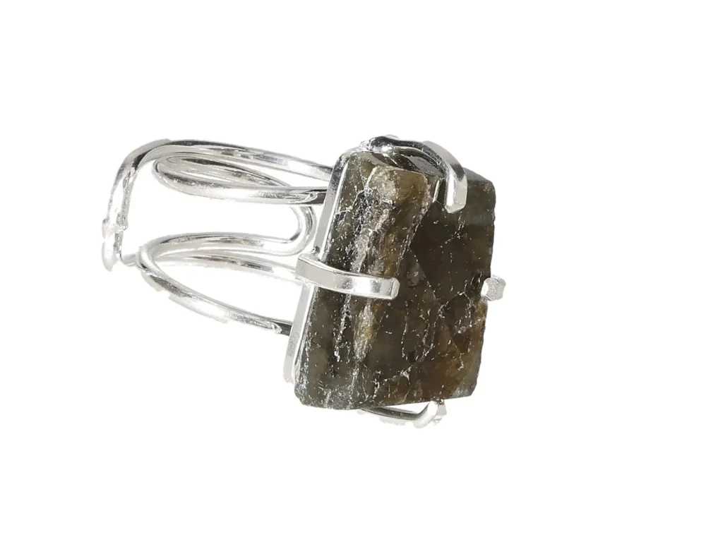 Labradorite Wire Ring Silver 621892 - Image 2