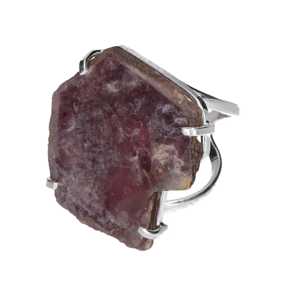 Lepedolite Arc Ring Silver 622035 - Image 3