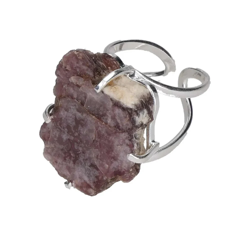 Lepedolite Arc Ring Silver 622097 - Image 3