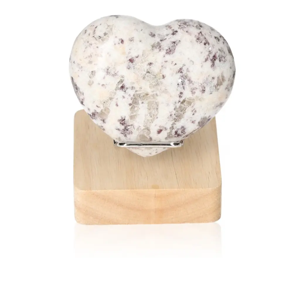 Lepidolite Heart 067133 - Image 2