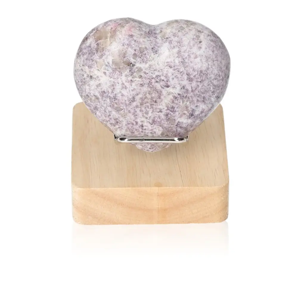 Lepidolite Heart 067140 - Image 2