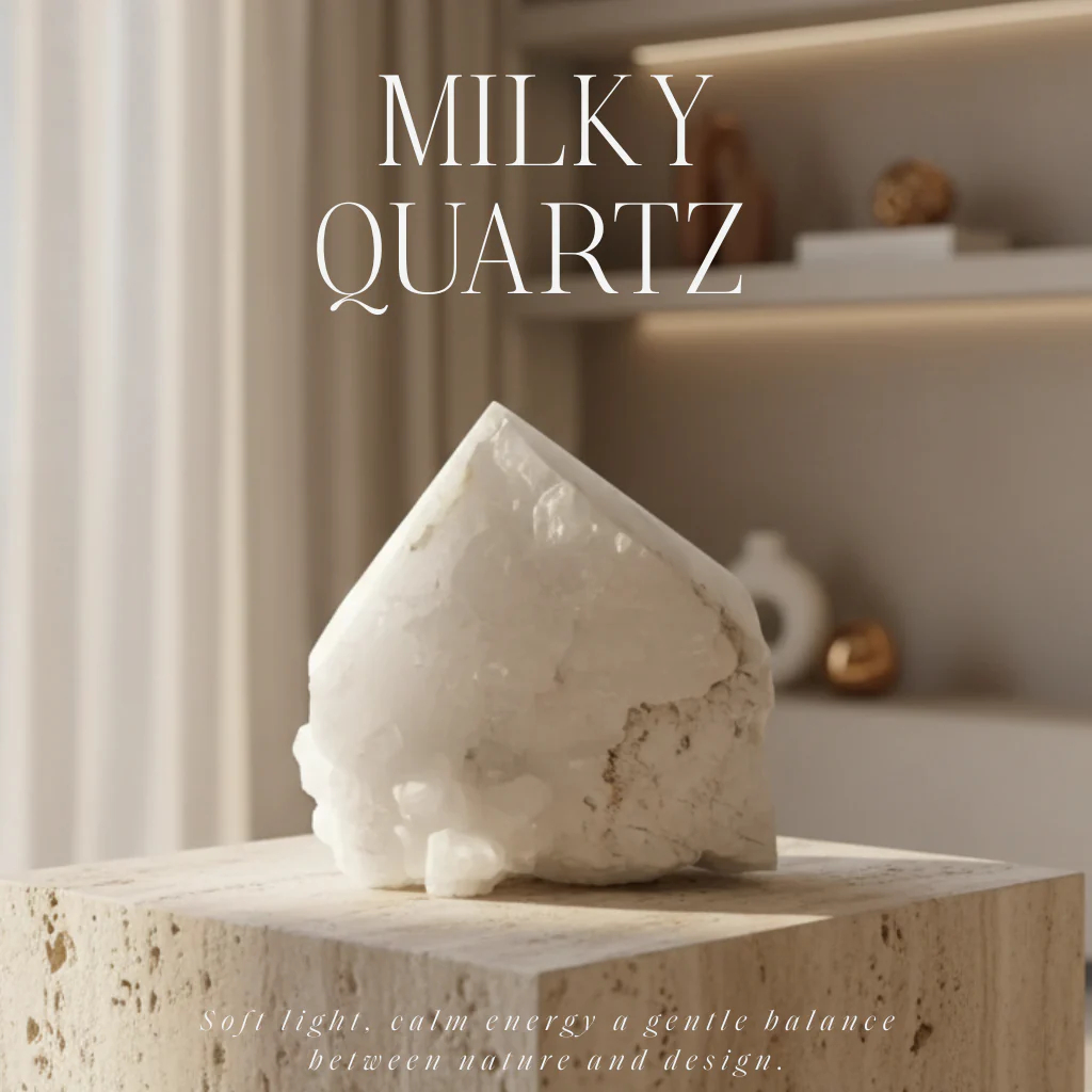 Milky Quartz Semi-polished Point 573061