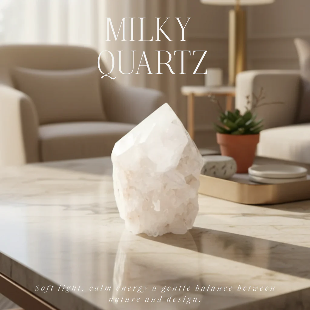 Milky Quartz Semi-polished Point 573054