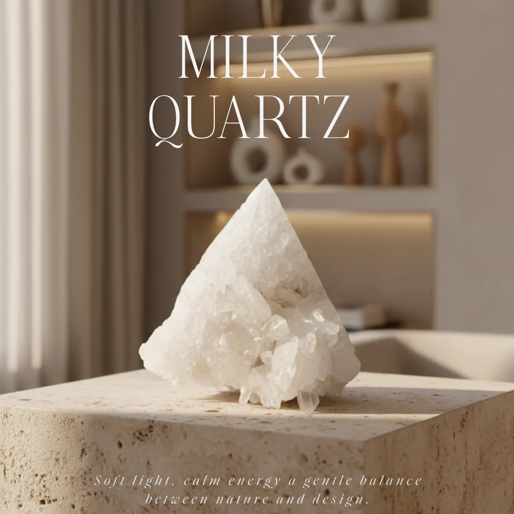 Milky Quartz Semi-polished Point 573153