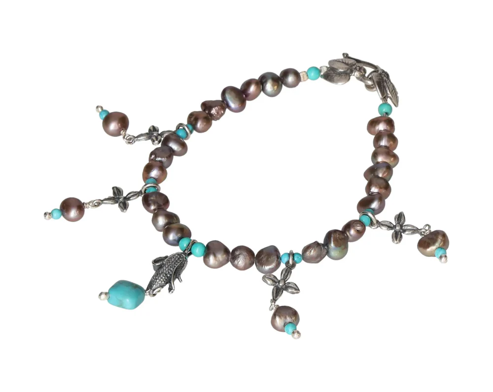 Mini Corn Cob and Flowers Bracelet – 19 CM Rooted in tradition, blooming with color 609418 - Image 3