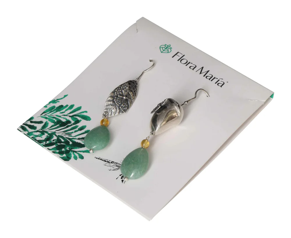 Mixed Earrings – Chrysalis and Leaf with Butterfly A Story of Transformation in Every Detail 609463 P30 - Image 4