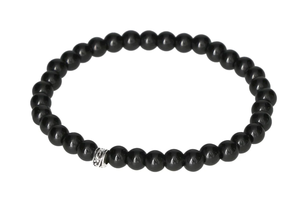Obsydian 6 mm Bracelet 19 cm 634489 - Image 2