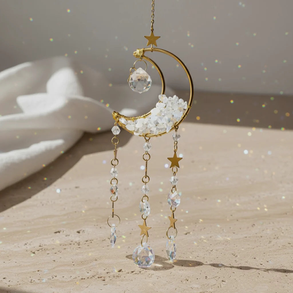 Opalite Moon Suncatcher 545211