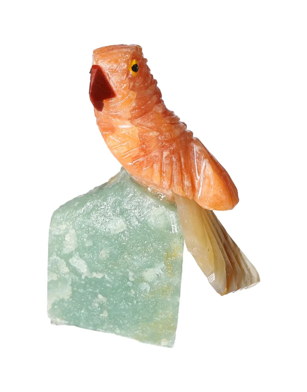 Orchid Calcite Parrot On Quartz 636391 - Image 3