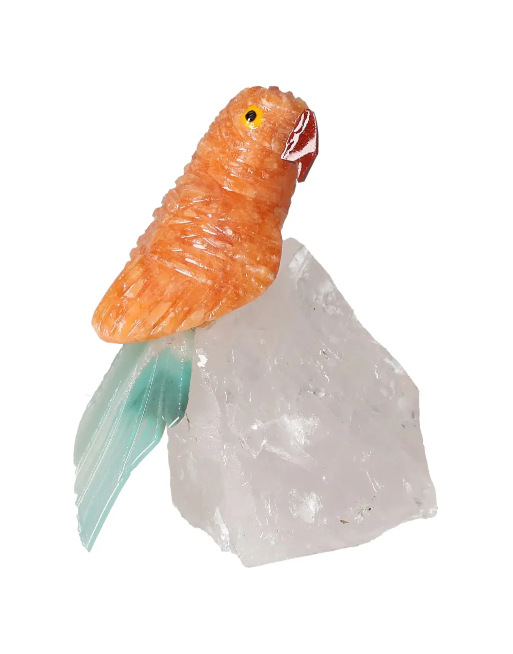 Orchid Calcite Parrot On Quartz 636391 - Image 4