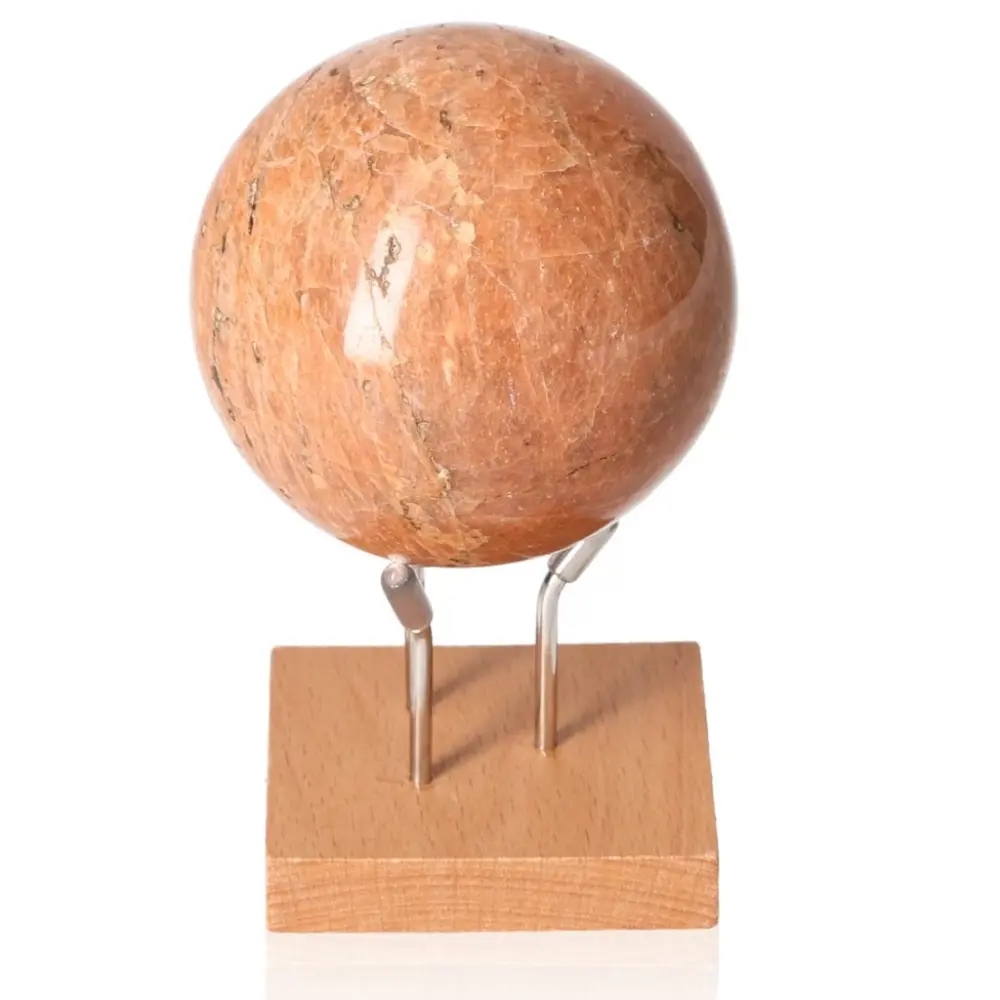 Peach Moonstone Sphere 066273 - Image 2