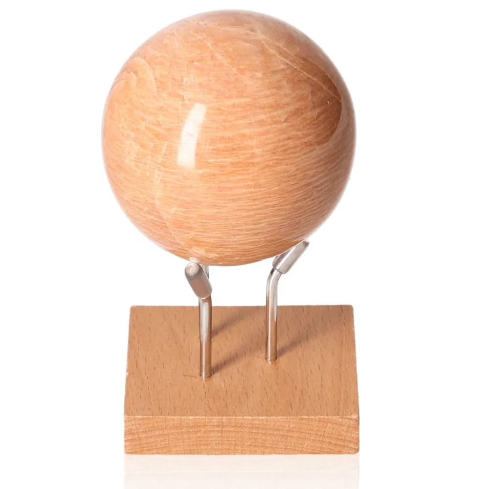 Peach Moonstone Sphere 066204 - Image 3