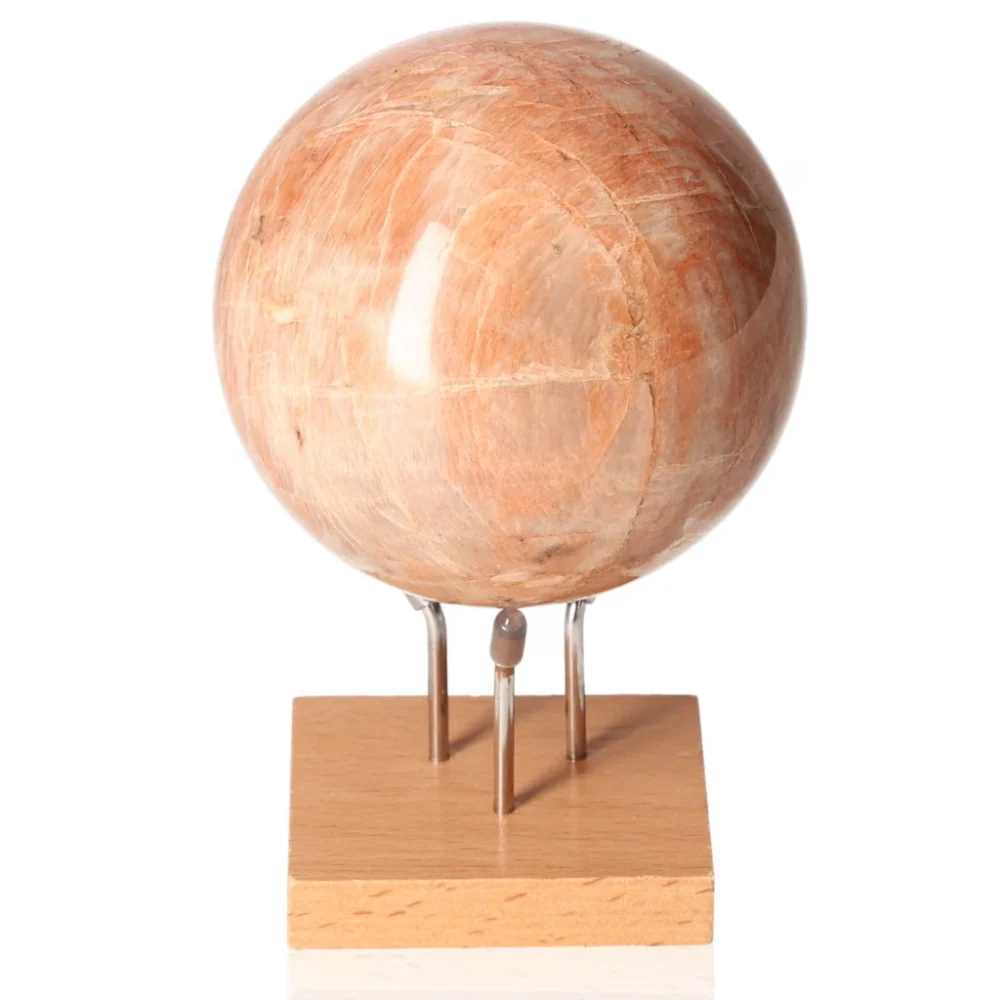 Peach Moonstone Sphere 078474 - Image 2
