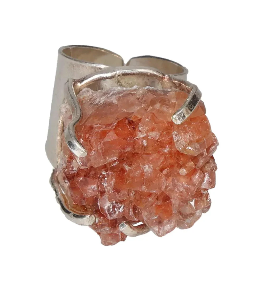 Silver Cuff Ring with Pink Amethyst – Gentle Energy and Heartfelt Calm 597715 P30 - Image 3