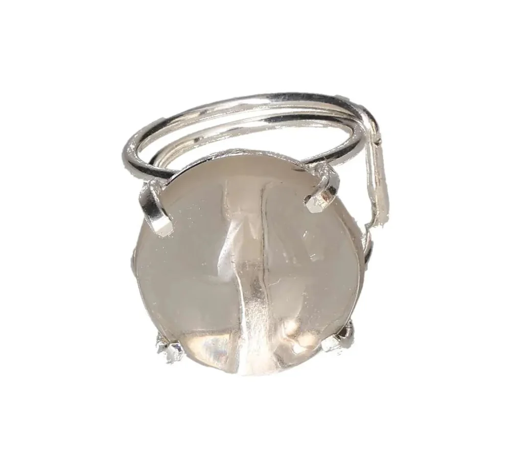 Smoky Quartz Cabochon Arc And Wire Ring Silver 602198 P30 - Image 3