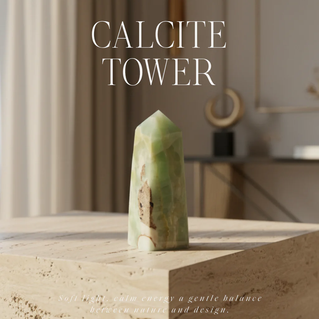 Pistachio Calcite Tower 557436