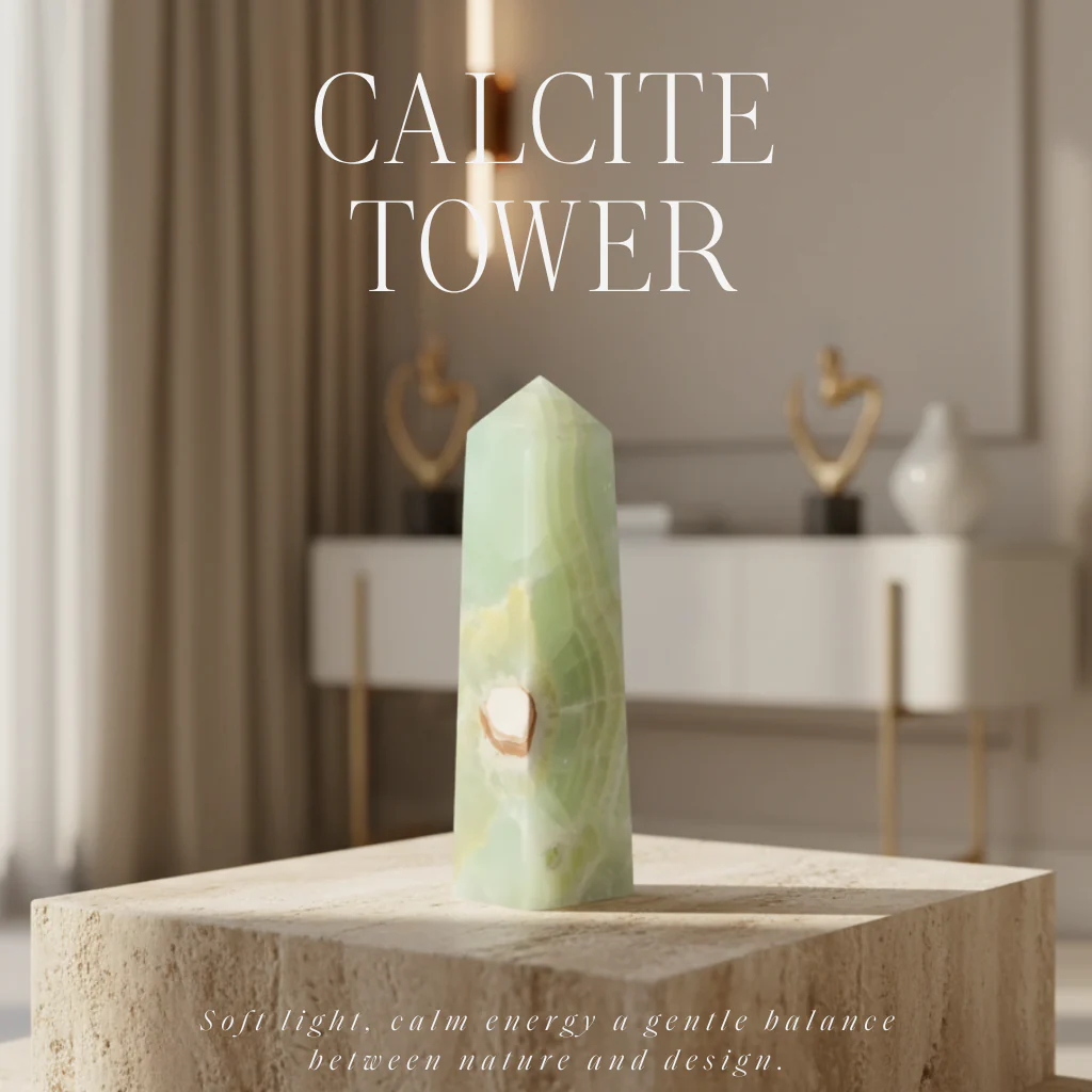 Pistachio Calcite Tower 557450