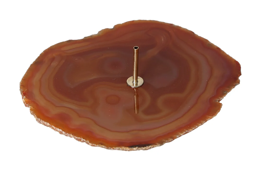 Brown Polished Agate Slice Incense Holder 634946 - Image 6