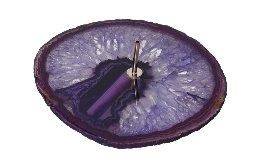 Dark Polished Agate Slice Incense Holder 634960 - Image 5