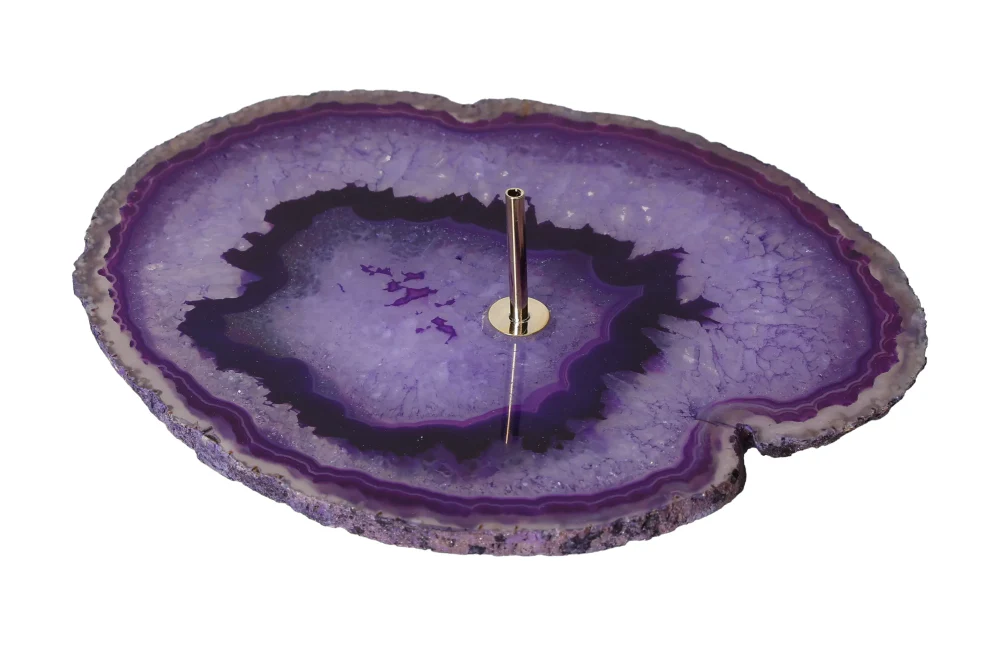 Dark Polished Agate Slice Incense Holder 634960 - Image 6