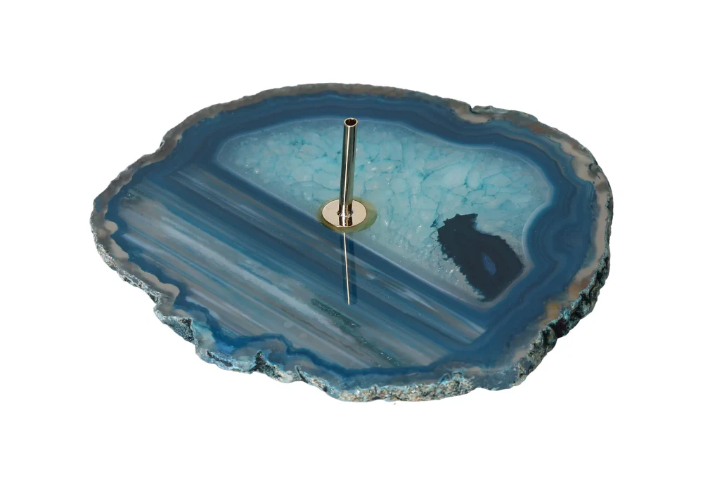 Green Polished Agate Slice Incense Holder 635042 - Image 6