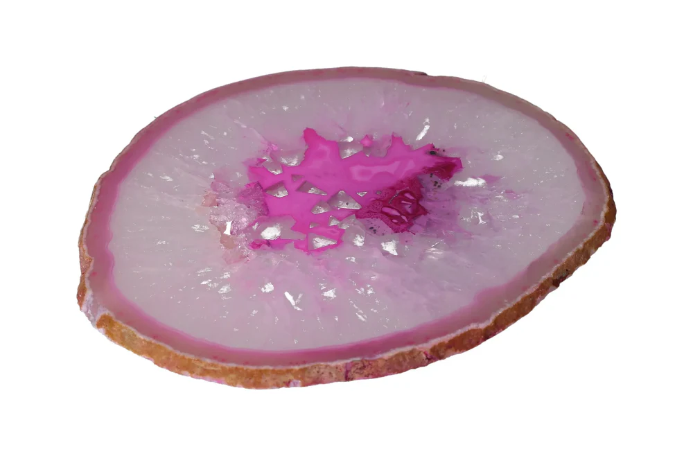 Polished Agate Slice With Quartz 635141 - Image 6