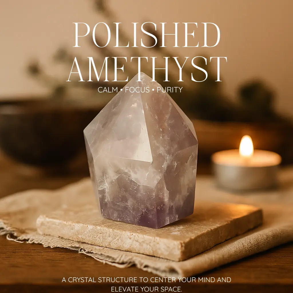 Polished Amethyst Obelisk 580229