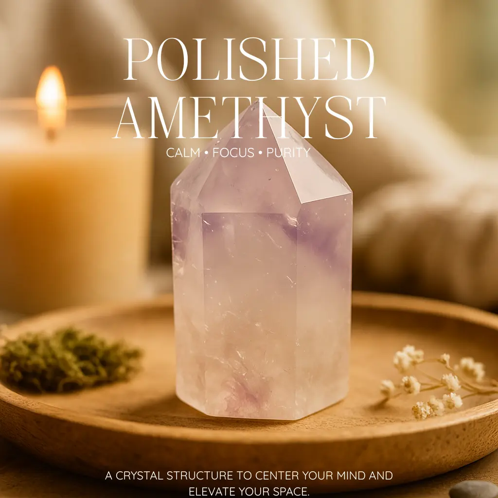 Polished Amethyst Obelisk 580236