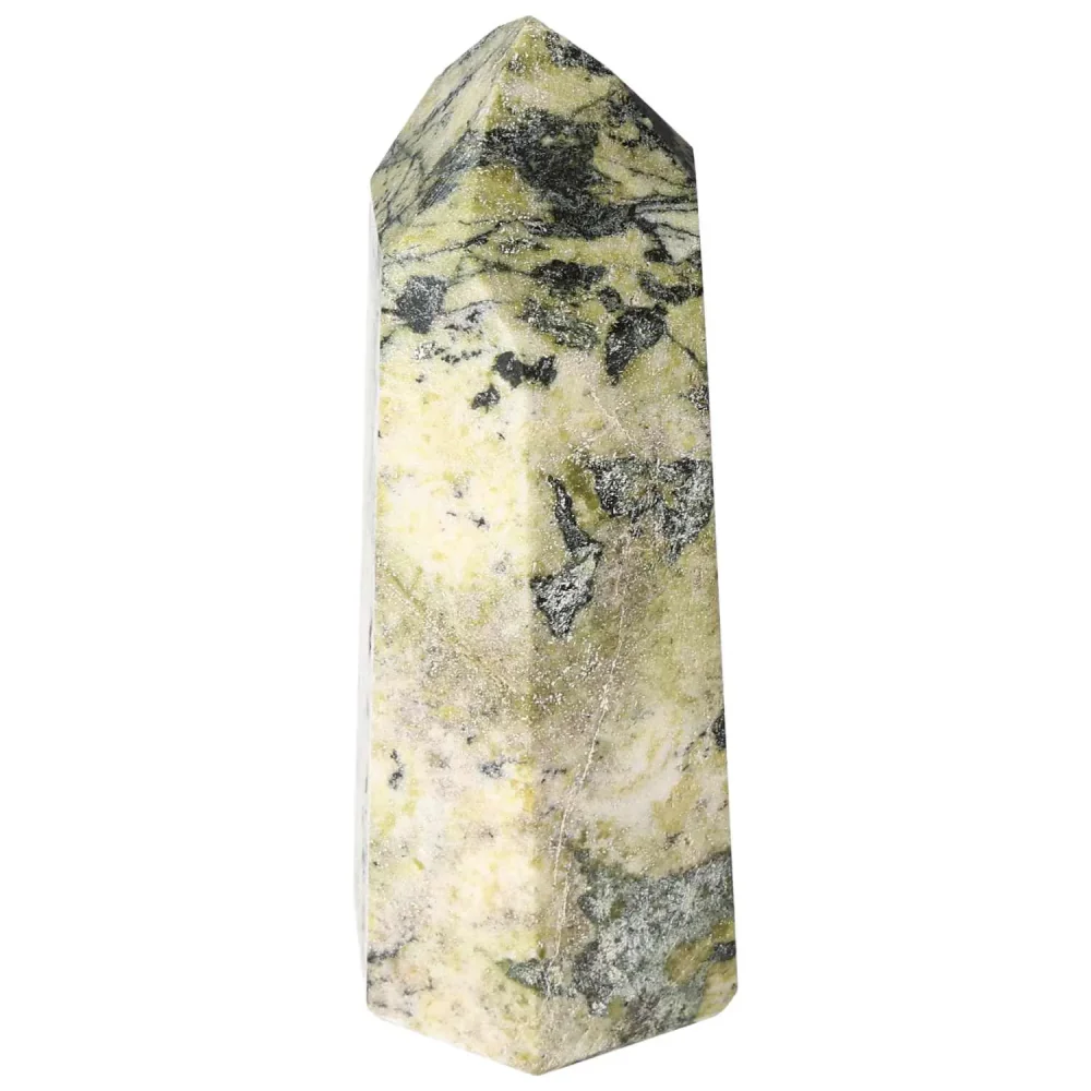 Polished Amphibole with Serpentine Obelisk 578547 - Image 11