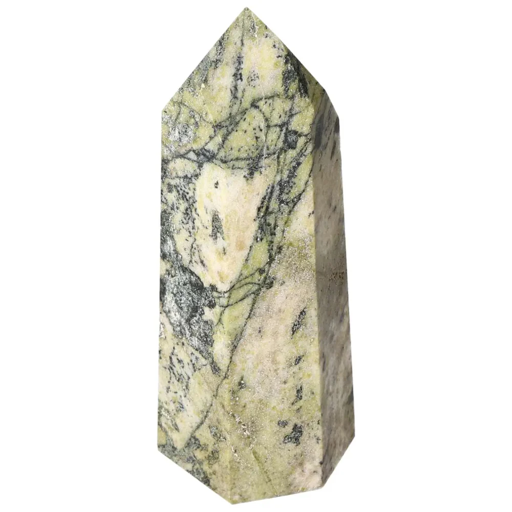 Polished Amphibole with Serpentine Obelisk 578547 - Image 13
