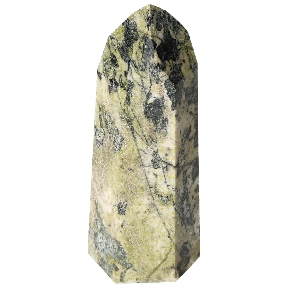 Polished Amphibole with Serpentine Obelisk 578547 - Image 16