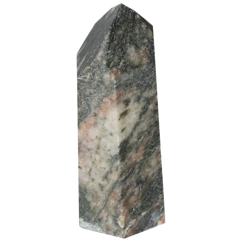 Polished Amphibole with Quartz and Feldspar Obelisk 579018 - Image 14