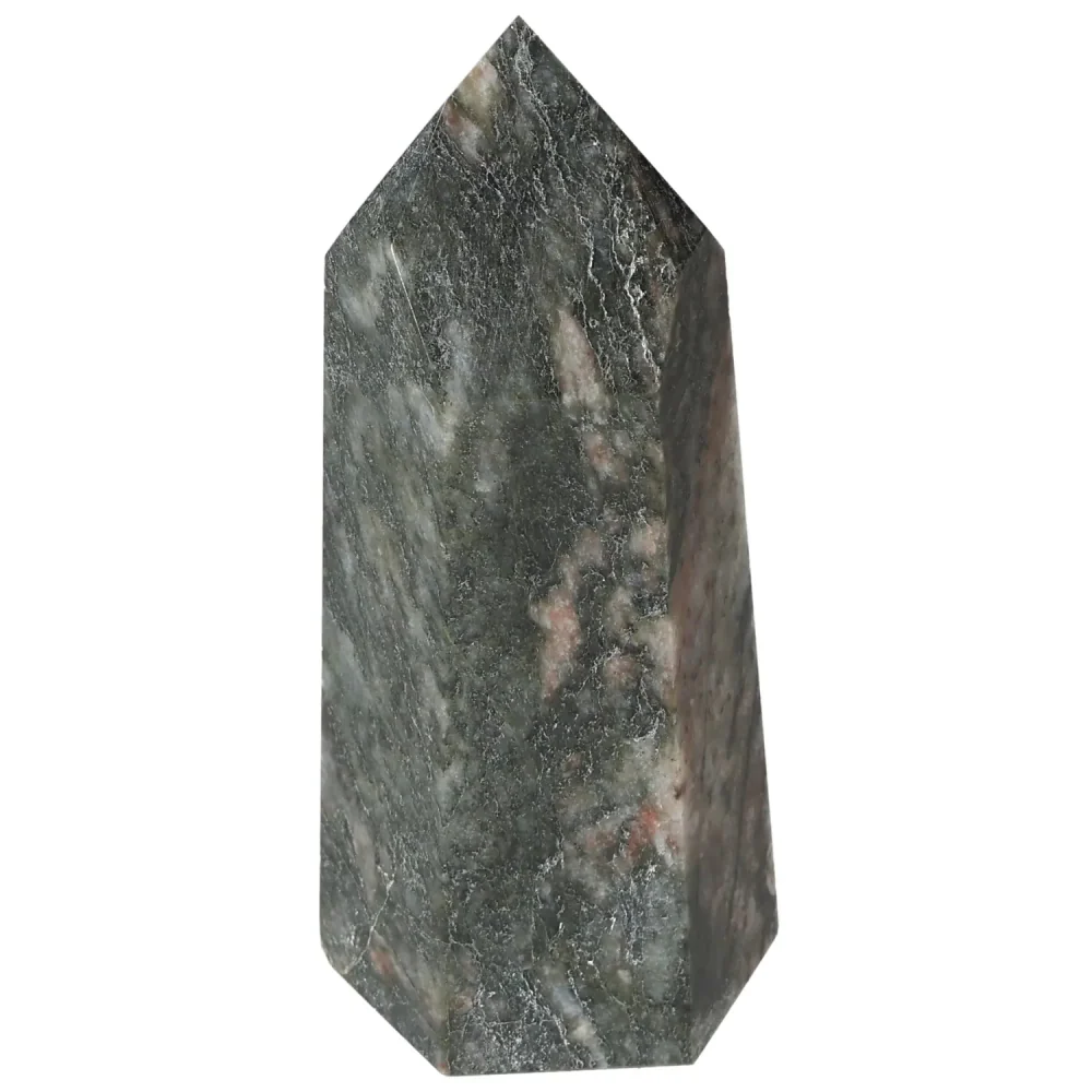Polished Amphibole with Quartz and Feldspar Obelisk 579018 - Image 16