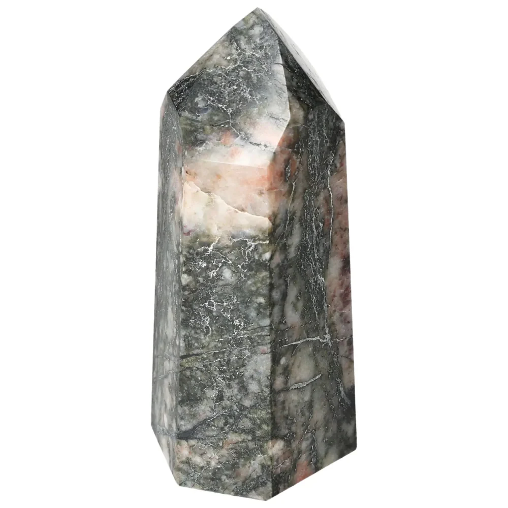 Polished Amphibole with Quartz and Feldspar Obelisk 579001 - Image 14